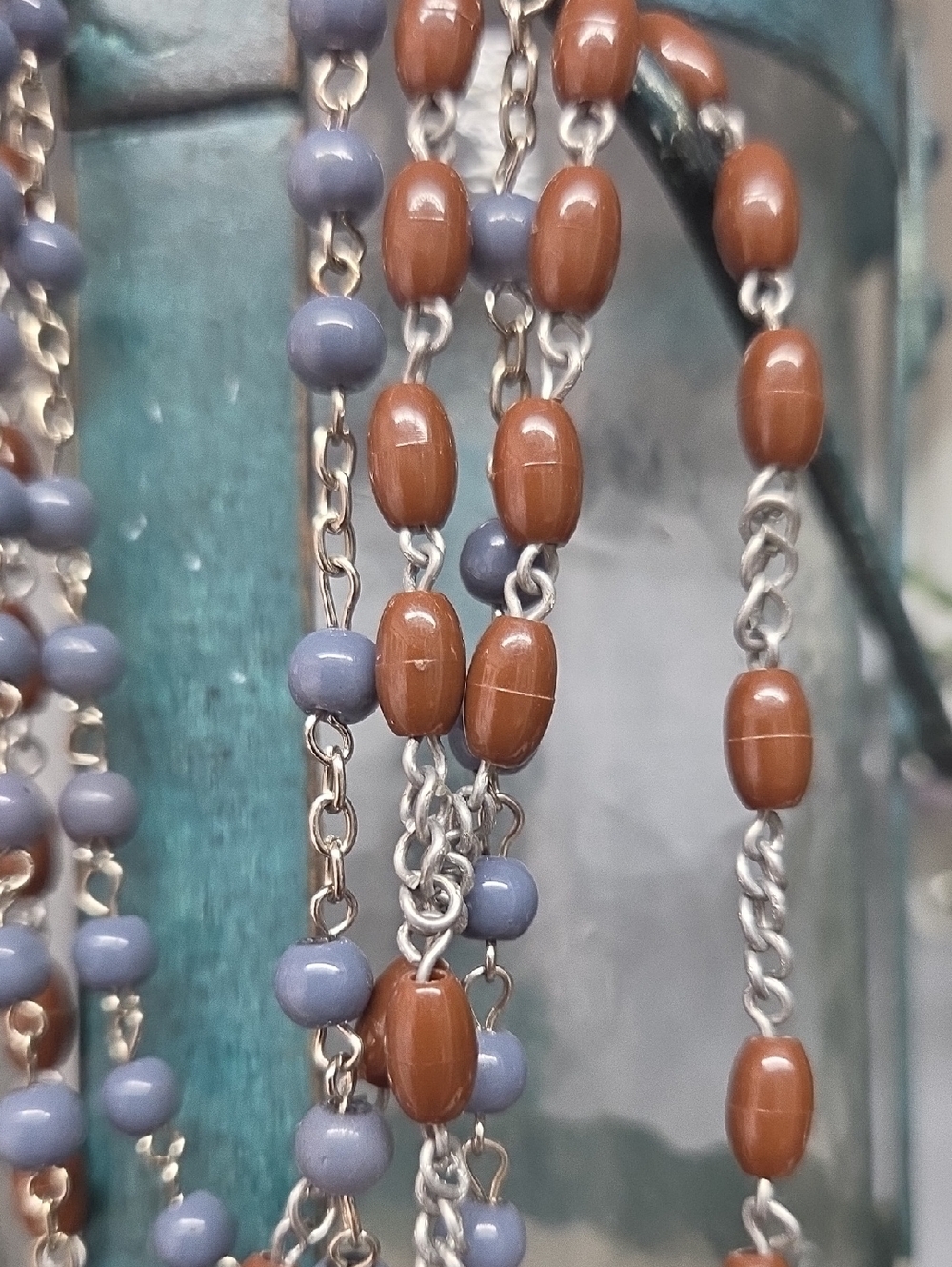 Rosary Bundle with Brown and Lavender Beads - Picture 4 of 5